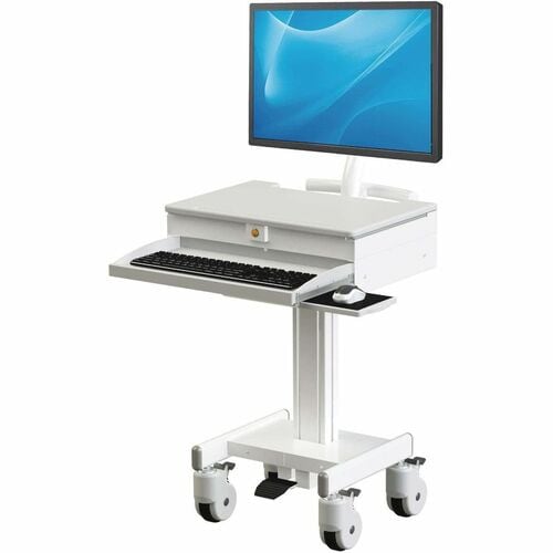 Eaton Tripp Lite Series Mobile Workstation with Monitor Arm, Casters, Locking Drawer, TAA - 15.41 lb Capacity - 4 Casters - 4" Caster Size - Wood, Steel - - WWSS1DWSTAA - Image 18