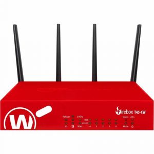 WatchGuard Firebox T45-CW Network Security/Firewall Appliance - Intrusion Prevention - 5 Port - 1000Base-T - Gigabit Ethernet - 3.94 Gbit/s Firewall Throughput - Wireless LAN IEEE 802.11ax - - WGT49413-US