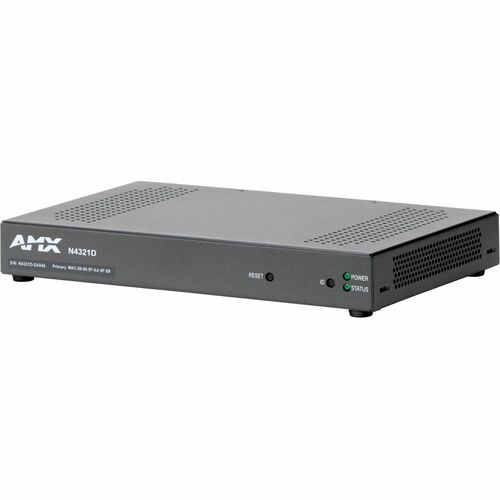 AMX NMX-ATC-N4321D Audio-over-IP Transceiver with Dante and AES67 - 2 x Network (RJ-45) - Twisted Pair - Power over Ethernet (PoE) - Rack-mountable AMX-N43T001 - AMX-N43T001 - Image 3