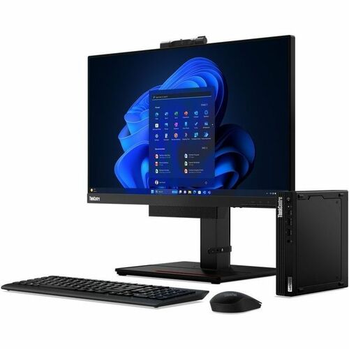 Lenovo ThinkCentre M70q Gen 3 11T300C0SS Desktop Computer - Intel Core i5 12th Gen i5-12400T - 16 GB - 256 GB SSD - Tiny - Black - Intel - 11T300C0SS - Image 6