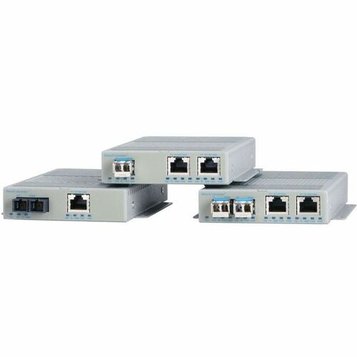 Omnitron Systems OmniConverter GHPoEBT/S Transceiver/Media Converter - 1 x Network (RJ-45) - 1 x ST Ports - Single-mode - 0.1 mil Fiber - Gigabit Ethernet - 10/100/1000Base-T, 1000Base-X - 9151B-1-11W