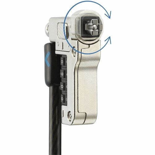Kensington Slim N17 2.0 Serialized Combination Laptop Lock for Wedge-Shaped Slots, 25-pack - 5.91 ft Cable - Preset - 4-wheel - Combination Lock - Silver - Carbon Steel, - K65098WW - Image 2