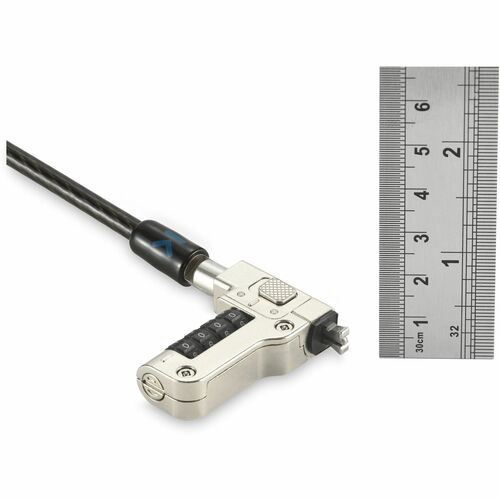 Kensington Slim N17 2.0 Serialized Combination Laptop Lock for Wedge-Shaped Slots, 25-pack - 5.91 ft Cable - Preset - 4-wheel - Combination Lock - Silver - Carbon Steel, - K65098WW - Image 5