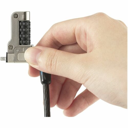 Kensington Slim N17 2.0 Serialized Combination Laptop Lock for Wedge-Shaped Slots, 25-pack - 5.91 ft Cable - Preset - 4-wheel - Combination Lock - Silver - Carbon Steel, - K65098WW - Image 7