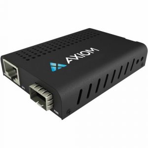 Axiom Transceiver/Media Converter - 1 x Network (RJ-45) - Single-mode, Multi-mode - 0.1 mil, 0.1 mil, 0 mil Fiber - 10 Gigabit Ethernet - 10GBase-FX, 10GBase-T - 10 - AXG99357