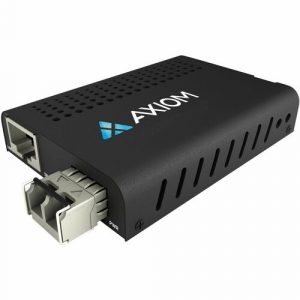 Axiom Transceiver/Media Converter - 1 x Network (RJ-45) - 1 x LC Ports - Multi-mode - 0 mil Fiber - 10 Gigabit Ethernet - 10GBase-T, 10GBase-SR - 10 - AXG99355