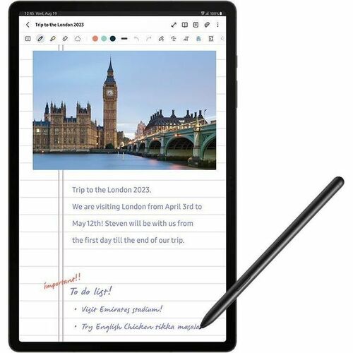 Samsung Galaxy Tab S9 SM-X71 Rugged Tablet - 11" - Qualcomm SM8550-AB Octa-core - 8 GB - 128 GB Storage - Android 13 - Graphite - Cortex X3 - SM-X710NZAAXAR - Image 12