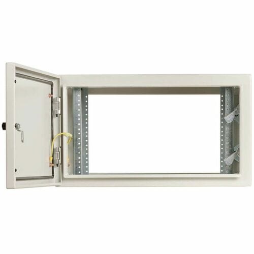 Eaton Tripp Lite Series SmartRack Industrial Enclosure with Lock - NEMA 4, Wall Mount, Metal Construction, Hinged Back, 28 in. Depth, 6U, Gray - For DVR, PDU, Patch - SRN4G6US - Image 8