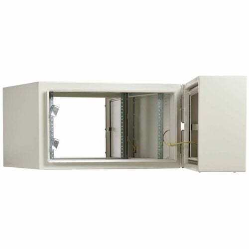 Eaton Tripp Lite Series SmartRack Industrial Enclosure with Lock - NEMA 4, Wall Mount, Metal Construction, Hinged Back, 28 in. Depth, 6U, Gray - For DVR, PDU, Patch - SRN4G6US - Image 10
