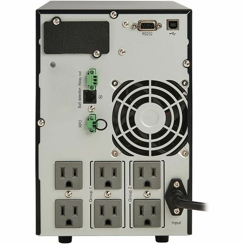 Eaton Tripp Lite Series SmartOnline 120V 700VA 630W Double-Conversion UPS, 6 Outlets, Network Card Option, LCD, USB, DB9, Tower - AVR - 5.90 Minute Stand-by - 120 V - SU700XLCD - Image 3