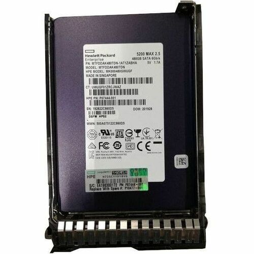 HP 480GB SATA SSD 2.5 SFF SC MU P18432-B21 - P18477-001