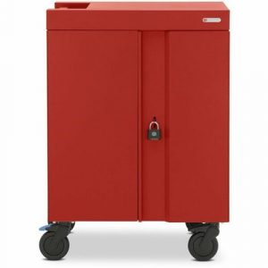 Bretford CUBE Cart Max Mobile Charging Cart - 2 Shelf - 4 Casters - 5" Caster Size - Steel - 29.70" Width x 26.30" Depth x 40.10" Height - TVCMX30PAC-AW