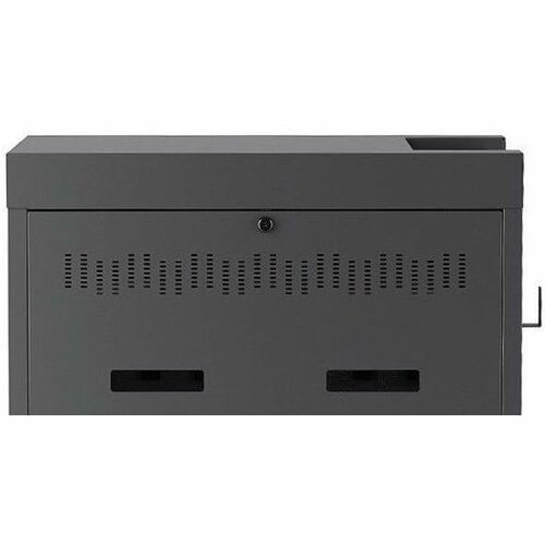 Bretford CUBE Cart Max Mobile Charging Computer Cart - 2 Shelf - 4 Casters - 5" Caster Size - Steel - 29.70" Width x 26.30" Depth x 40.10" - TVCMX30PAC-CK - Image 2
