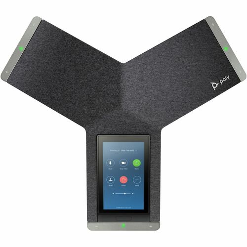 Poly Trio C60 IP Conference Phone and PoE-enabled No Radio GSA/TAA - 3 x Total Line - VoIP - 5" LCD - 2 x Network (RJ-45) - PoE - 849B2AA#ABA - Image 2