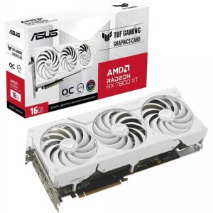 TUF AMD Radeon RX 7800 XT Graphic Card - 16 GB GDDR6 - 7680 x 4320 - 2.25 GHz Game Clock - 2.57 GHz Boost Clock - 256 - TUF-RX7800XT-O16G-WHITE-GAMING