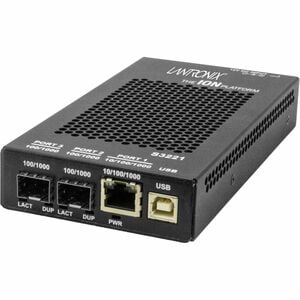 Lantronix OAM RMT MNGED ION SA CNVTR 10/100/1000 TO 2 1000B-X SFP SLOTS S3221-1040-NA