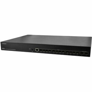 Lantronix MANAGED FIBER SWITCH 12-PORT 1G/10G SFP+ (2) PORT 10G/25G SFP28 SM12XPA-BR