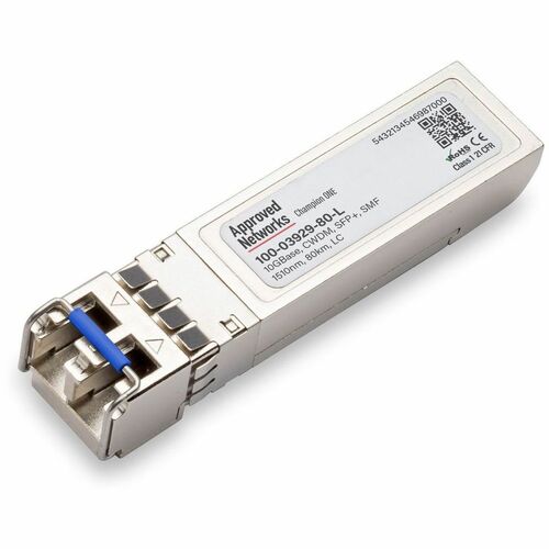 Ortronics Calix SFP+ Module - For Optical Network, Data Networking - 1 x LC Duplex 10GBase-CWDM Network - Optical Fiber - Single-mode - 10 Gigabit Ethernet - 10GBase-CWDM - 100-03929-80-A