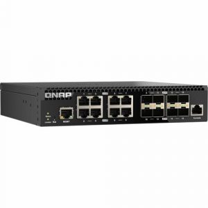 QNAP QSW-M3216R-8S8T-US Ethernet Switch - 8 Ports - Manageable - 10 Gigabit Ethernet - 10GBase-T, 10GBase-X - 2 Layer Supported - Twisted Pair, Optical Fiber - 1U - - QSW-M3216R-8S8T-US