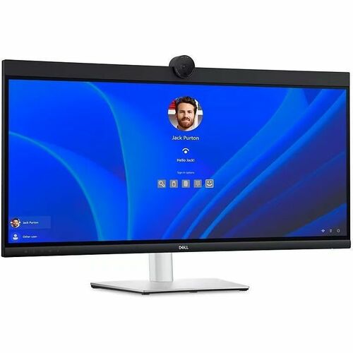 Dell P3424WEB 34" Class Webcam UW-QHD Curved Screen LED Monitor - 21:9 - Black, Silver - 34.1" Viewable - In-plane Switching (IPS) Technology - LED Backlight - 3440 - DELL-P3424WEB - Image 13