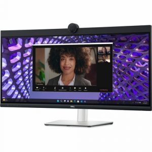 Dell P3424WEB 34" Class Webcam UW-QHD Curved Screen LED Monitor - 21:9 - Black, Silver - 34.1" Viewable - In-plane Switching (IPS) Technology - LED Backlight - 3440 - DELL-P3424WEB