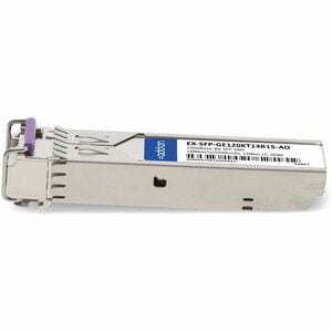 Addon EX-SFP-GE120KT14R15 COMP TAA 1G-BX LC 120KM 0-70C SMF SFP XCVR EX-SFP-GE120KT14R15-AO