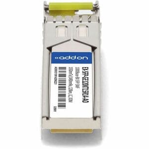 Addon EX-SFP-GE120KT15R14 COMP TAA 1G-BX LC 120KM 0-70C SMF SFP XCVR EX-SFP-GE120KT15R14-AO
