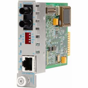 Omnitron Systems 10/100/1000B-T LX ENET -40-60C ICONVERTER ENET ST SM 1310/12KM 8521N-1W
