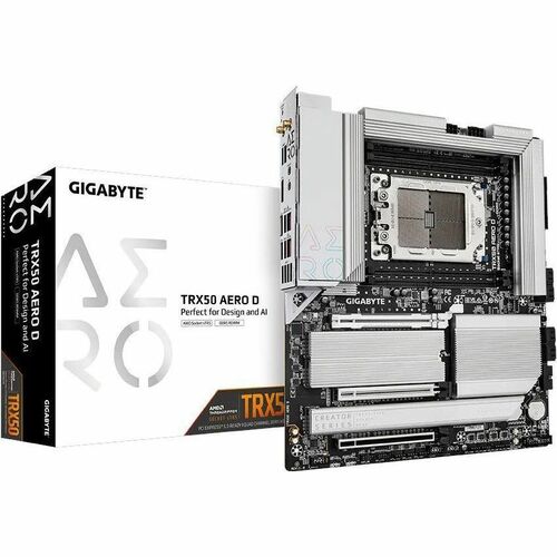 Gigabyte Ultra Durable TRX50 AERO D Desktop Motherboard - AMD TRX50 Chipset - Socket sTR5 - Extended ATX - Ryzen Threadripper PRO Processor Supported - 1 - TRX50 AERO D - Image 3