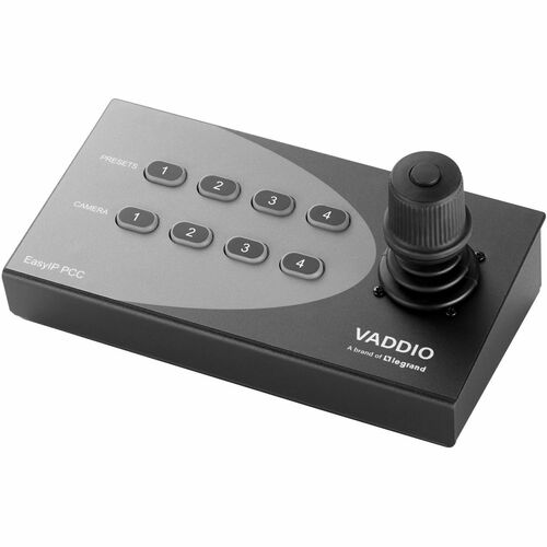 Vaddio EasyIP PCC - 4 Controllable Cameras - Pan, Zoom, Tilt Control - 3D Joystick - Network (RJ-45) Port - Black - TAA Compliant 999-57755-000 - 999-57755-000 - Image 2