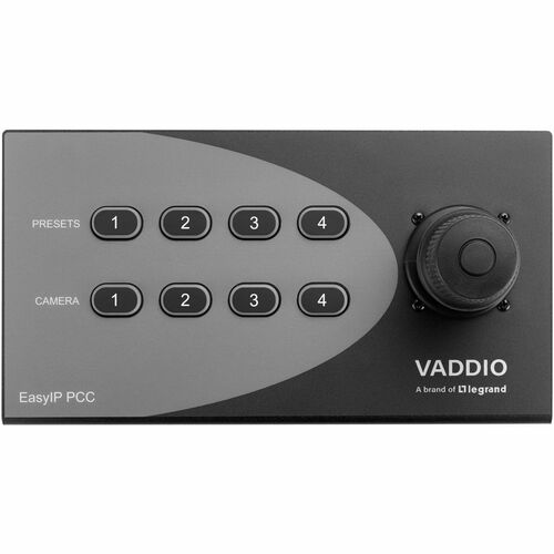 Vaddio EasyIP PCC - 4 Controllable Cameras - Pan, Zoom, Tilt Control - 3D Joystick - Network (RJ-45) Port - Black - TAA Compliant 999-57755-000 - 999-57755-000 - Image 4