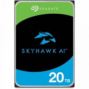 Seagate SkyHawk AI ST20000VE003 20 TB Hard Drive - 3.5" Internal - SATA (SATA/600) - Conventional Magnetic Recording (CMR) Method - Network Video Recorder Device Supported ST20000VE003 - ST20000VE003