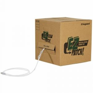 Ortronics EZ Patch Box, 28AWG Reduced Diameter CAT6 9ft, White, Qty 70 - 9 ft Category 6 Network Cable for Network Device - First End: 1 x RJ-45 - EZRD609Q70-09