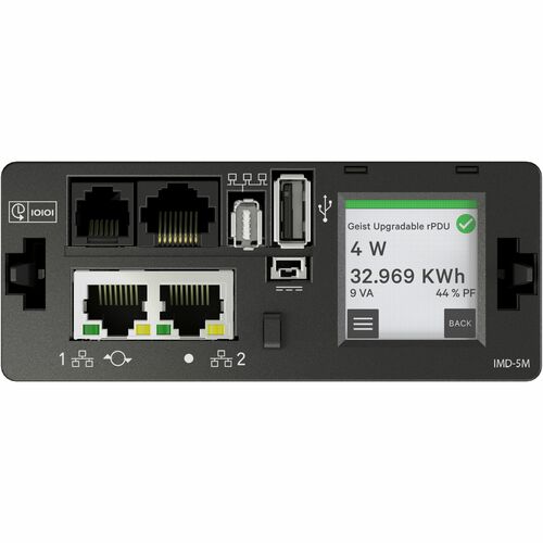 Vertiv Geist Switched Rack PDU with Next Generation IMD - 0U| 20A| 208V| 3.3kW| NEMA L6-20P| (21) U-Lock C13| (3) U-Lock C19 Receptacles| VP5N20AB - Redundant Power-Sharing Port - VP5N20AB - Image 2