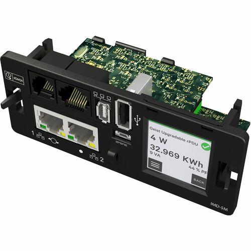 Vertiv Geist Switched Rack PDU with Next Generation IMD - 0U| 20A| 208V| 3.3kW| NEMA L6-20P| (21) U-Lock C13| (3) U-Lock C19 Receptacles| VP5N20AB - Redundant Power-Sharing Port - VP5N20AB - Image 3
