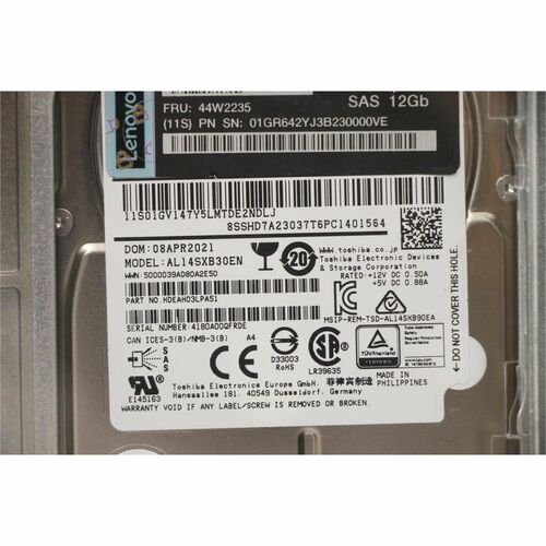 LENOVO DCG SOURCING 300 GB Hard Drive - 3.5" Internal - SAS (6Gb/s SAS) - Server, Workstation Device Supported - 15000rpm 44W2235 - Image 5