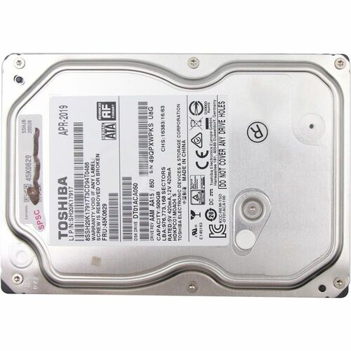 LENOVO DCG SOURCING 500 GB Hard Drive - 3.5" Internal - SATA (SATA/600) - Desktop PC Device Supported - 7200rpm 45K0629