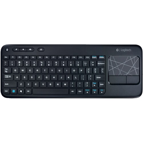 Logitech K400 Keyboard - Wireless Connectivity - RF - 32.81 ft - 2.40 GHz - USB Interface - Mute, Volume Up, Volume Down, Home Screen Hot Key(s) - - 920-003110