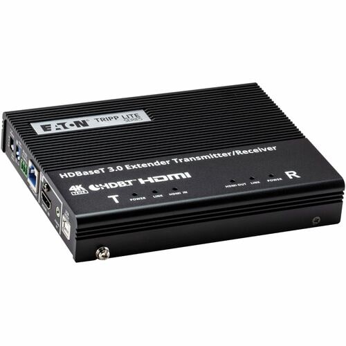 Eaton Tripp Lite Series HDBaseT 3.0 Transmitter/Receiver, HDMI 4K 60 Hz (4:4:4), RS-232, IR Control, Up to 328 ft. (100 m), TAA - 1 Output Device - 328.08 - BHDBT3-TR