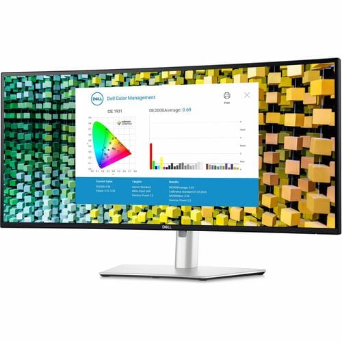 Dell UltraSharp U3425WE 34" Class UW-QHD Curved Screen LED Monitor - 21:9 - Black, Silver - 34.1" Viewable - In-plane Switching (IPS) Black Technology - Edge LED Backlight - DELL-U3425WE - Image 8