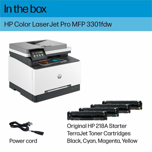 HP LaserJet Pro 3301fdw Wired & Wireless Laser Multifunction Printer - Color - Copier/Fax/Printer/Scanner - 26 ppm Mono/26 ppm Color Print - 600 x 600 dpi Print - - 499Q5F#BGJ - Image 11