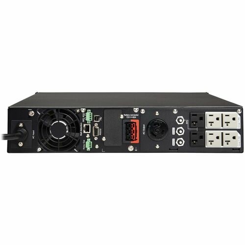 Eaton Tripp Lite Series SmartPro 3000VA 3000W 120V Line-Interactive Sine Wave UPS - 7 Outlets, Extended Run, Network Card Option, LCD, USB, DB9, 2U Rack/Tower, TAA - 2U - SMART3000RXLTAA - Image 3