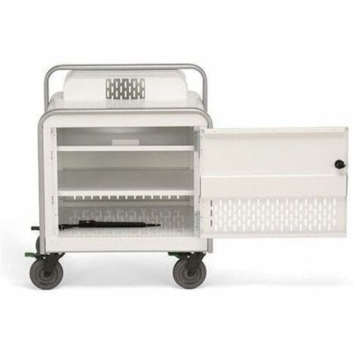 Bretford ProVision Projector Cart - 4 Casters - 5" Caster Size - Metal - 23.50" Width x 20" Depth x 30.50" Height - Arctic White, Platinum PVPC800-AWPM - PVPC800-AWPM - Image 6