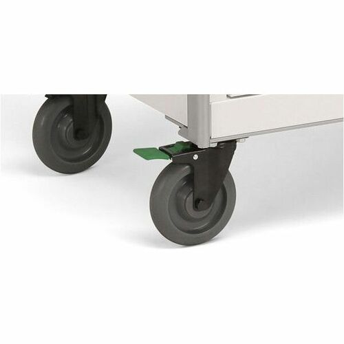 Bretford ProVision Projector Cart - 4 Casters - 5" Caster Size - Metal - 23.50" Width x 20" Depth x 30.50" Height - Arctic White, Platinum PVPC800-AWPM - PVPC800-AWPM - Image 9
