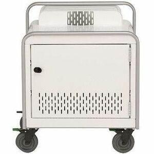 Bretford ProVision Projector Cart - 4 Casters - 5" Caster Size - Metal - 23.50" Width x 20" Depth x 30.50" Height - Arctic White, Platinum PVPC800-AWPM - PVPC800-AWPM
