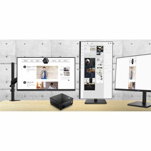 MSI Cubi 5 12M Cubi 5 12M-286US Desktop Computer - Intel Core i5-1235U - 16 GB - 1 TB SSD - Mini PC - Black - Intel Chip - CUBI512M286 - Image 6