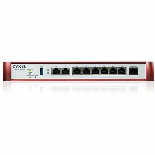 ZYXEL ZyWALL USG FLEX 200H Network Security/Firewall Appliance - Intrusion Prevention - 8 Port - 2.5GBase-T, 10/100/1000Base-T - 2.5 Gigabit Ethernet - 4.88 Gbit/s Firewall Throughput - SSL, - USGFLEX200H+2YG - Image 2