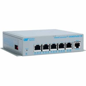 Omnitron Systems MULTI-GIGABIT 60W POE++ SWITCH RJ-45 2X MULTIGIG 2X 10/100/1000 AC 9657-1-14-1