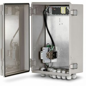 TRENDnet Outdoor IP68 Weatherproof Power Supply Box Enclosure, TI-CA3K, Power Supply and Surge Protector Included, IK10 Impact Protection, Power Supply Supports up to 200W (55V DC, 3.6A), White - TI-CA3K