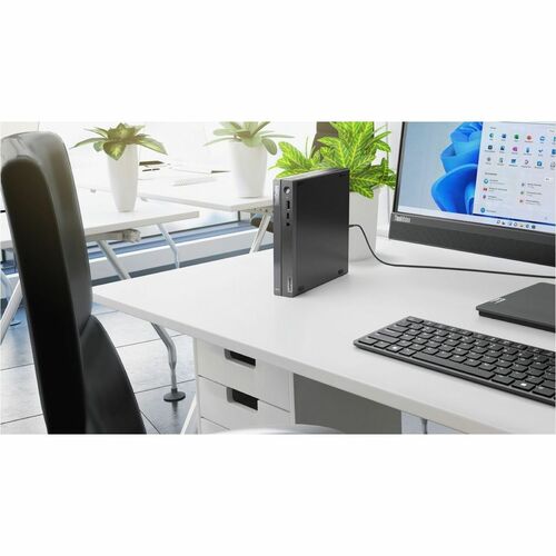 Lenovo ThinkCentre neo 50q Gen 4 12M20019UX Tiny Thin Client Core i3 (12th Gen) i3-1215U Hexa-core (6 Core) 1.20 GHz - Black - Intel Chip - 8 GB - 12M20019UX - Image 14